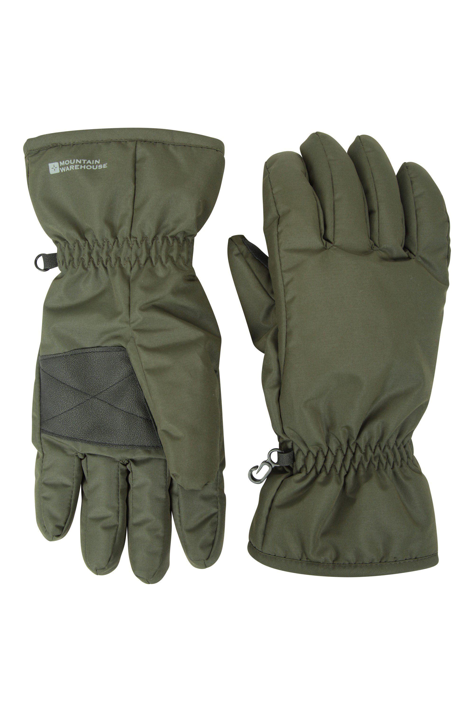 Snowproof Textured Palms Fleece Lined Skiing Gloves by MOUNTAIN WAREHOUSE