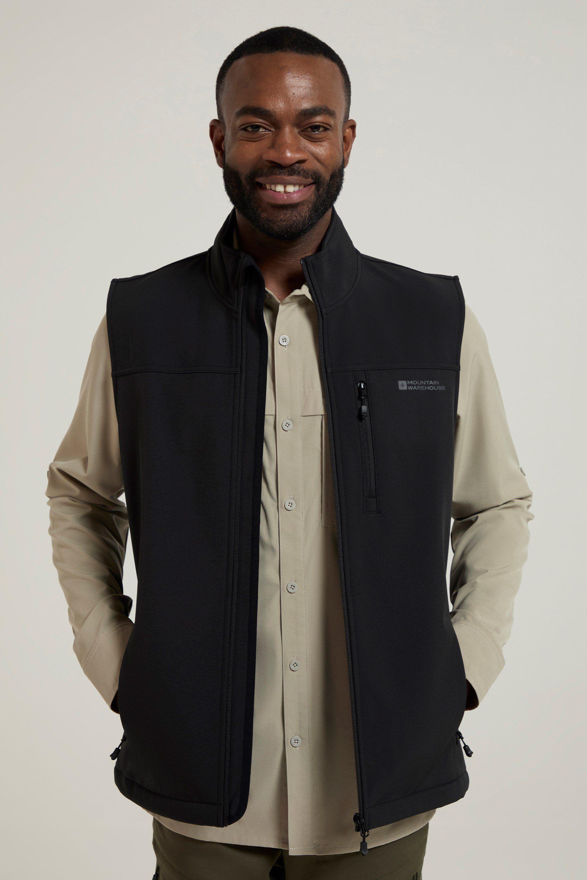 Softshell Gilet Water Resistant Lightweight Vest Jacket by MOUNTAIN WAREHOUSE