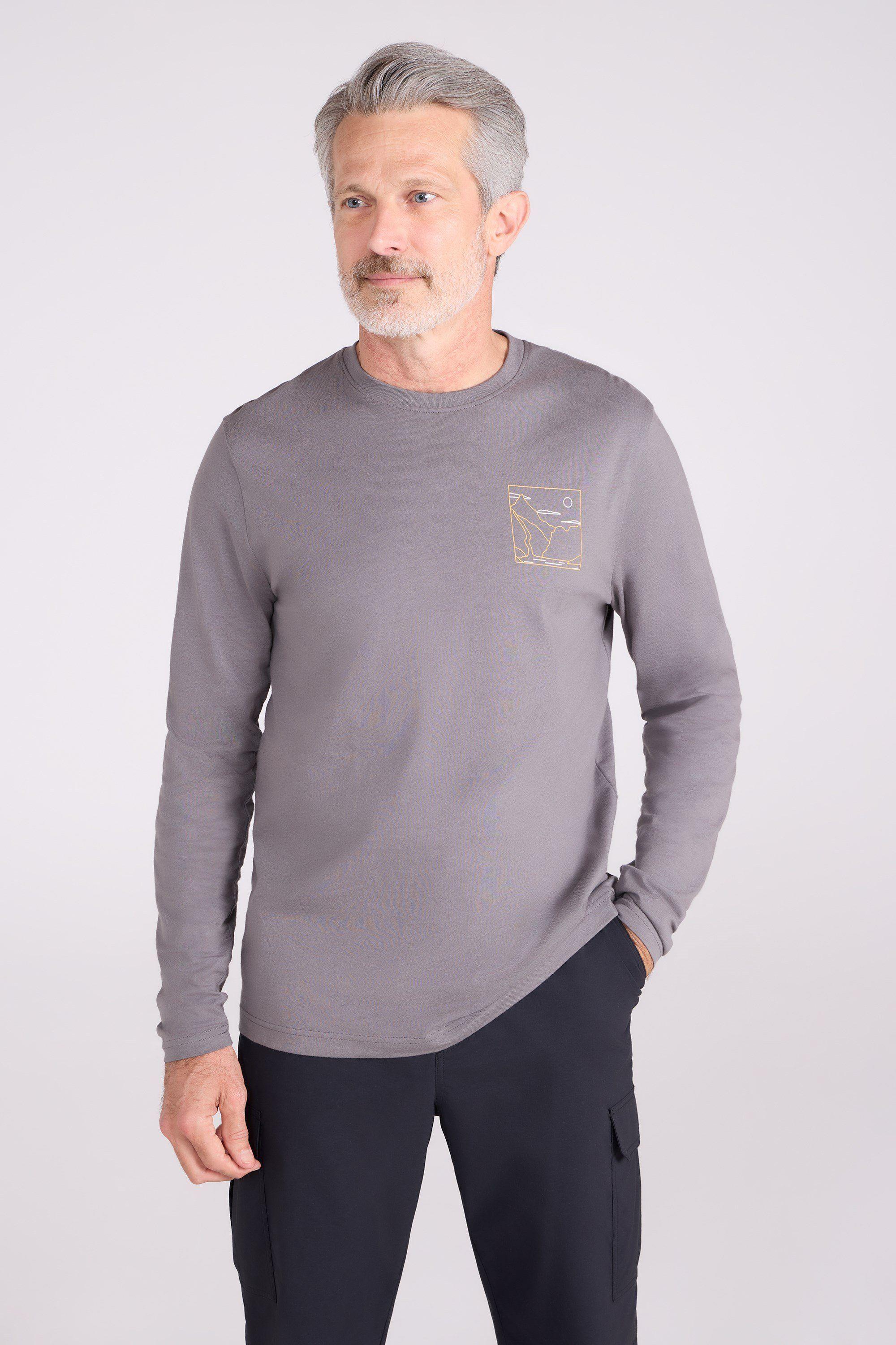 'Spirit of Adventure' Lightweight Casual Long Sleeve Graphic T-Shirt by MOUNTAIN WAREHOUSE
