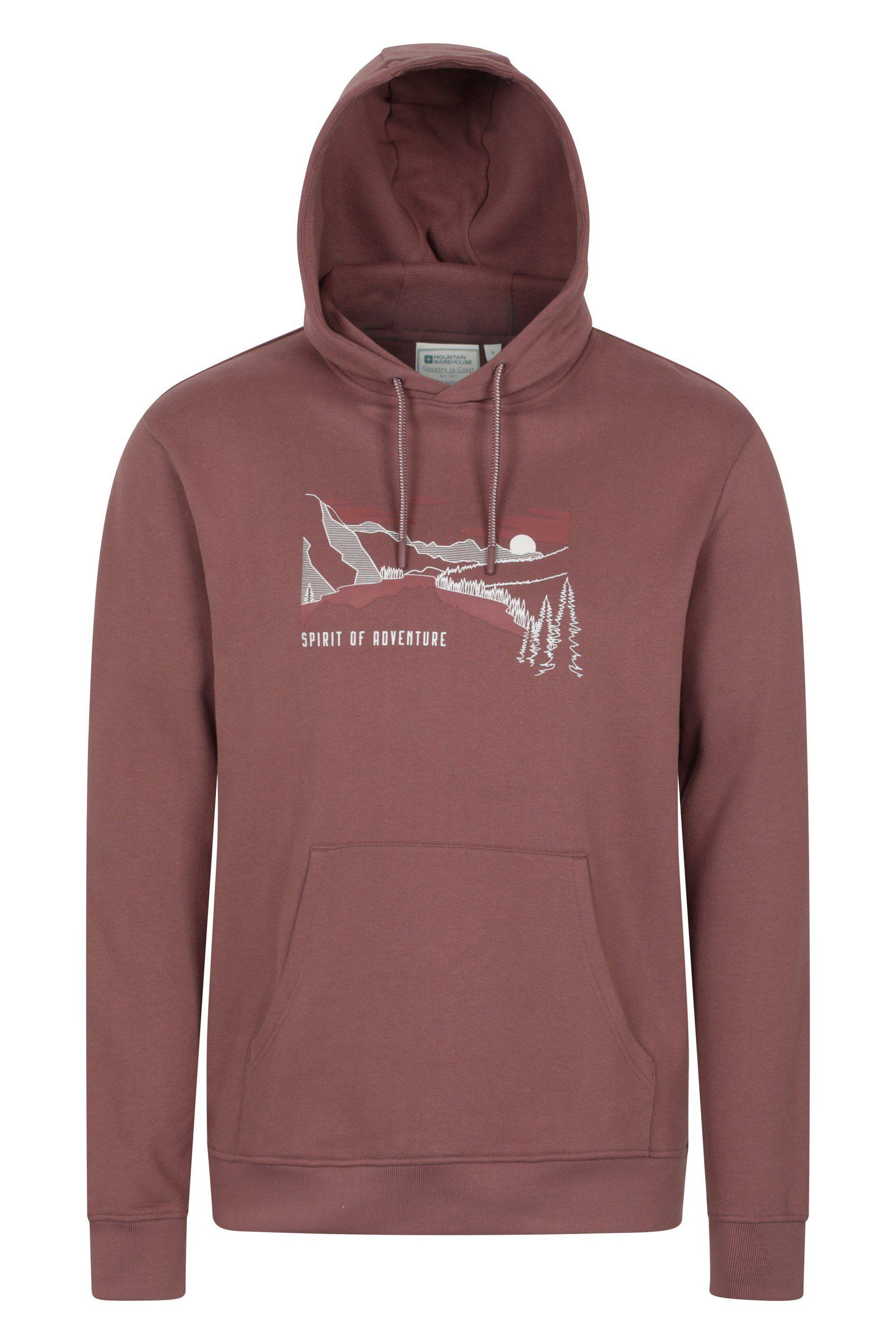 'Spirit of Adventure' Warm Comfortable Relaxed Fit Graphic Hoodie by MOUNTAIN WAREHOUSE