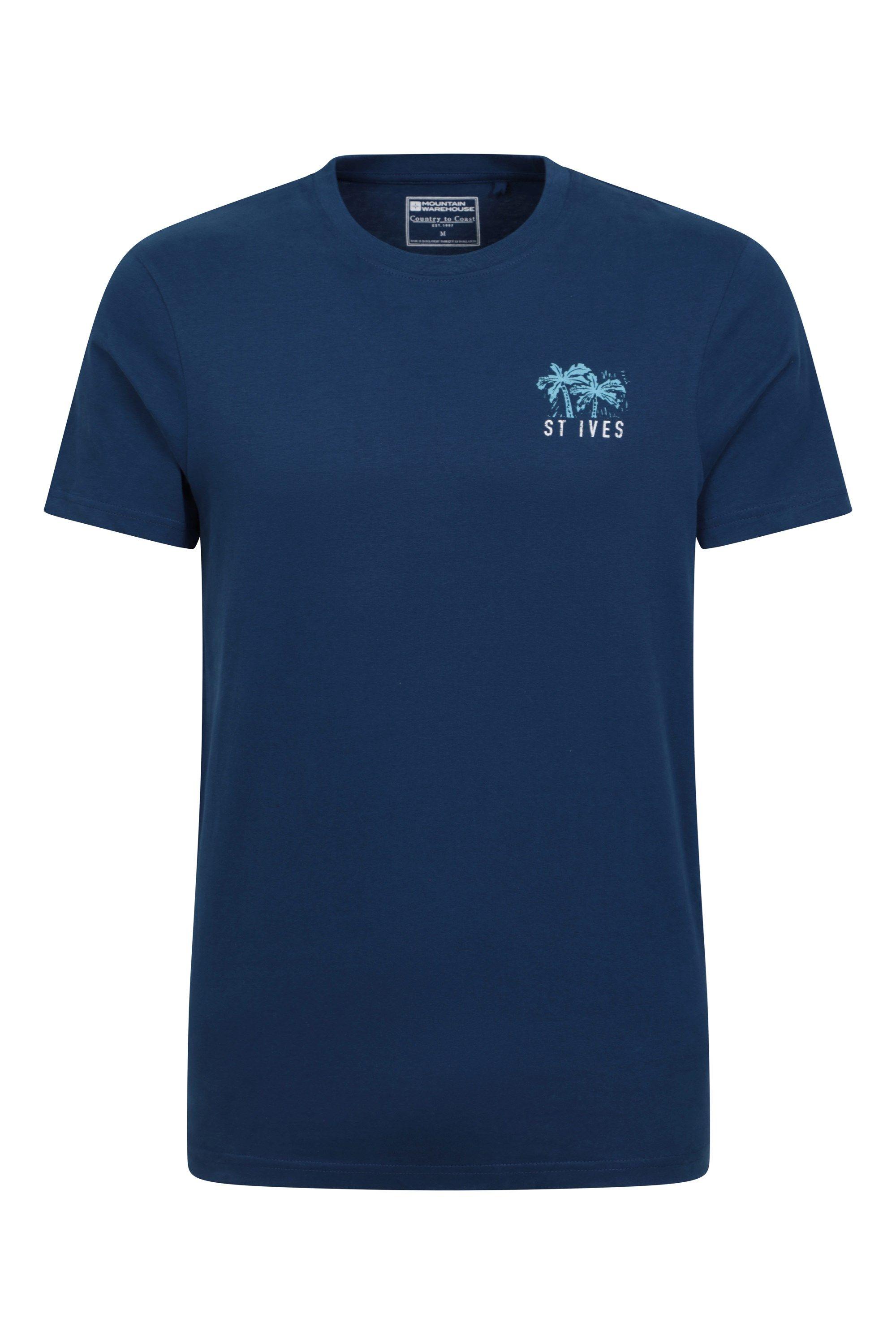 'St Ives' Lightweight Cotton T-Shirt Soft Casual Short Sleeve Top by MOUNTAIN WAREHOUSE