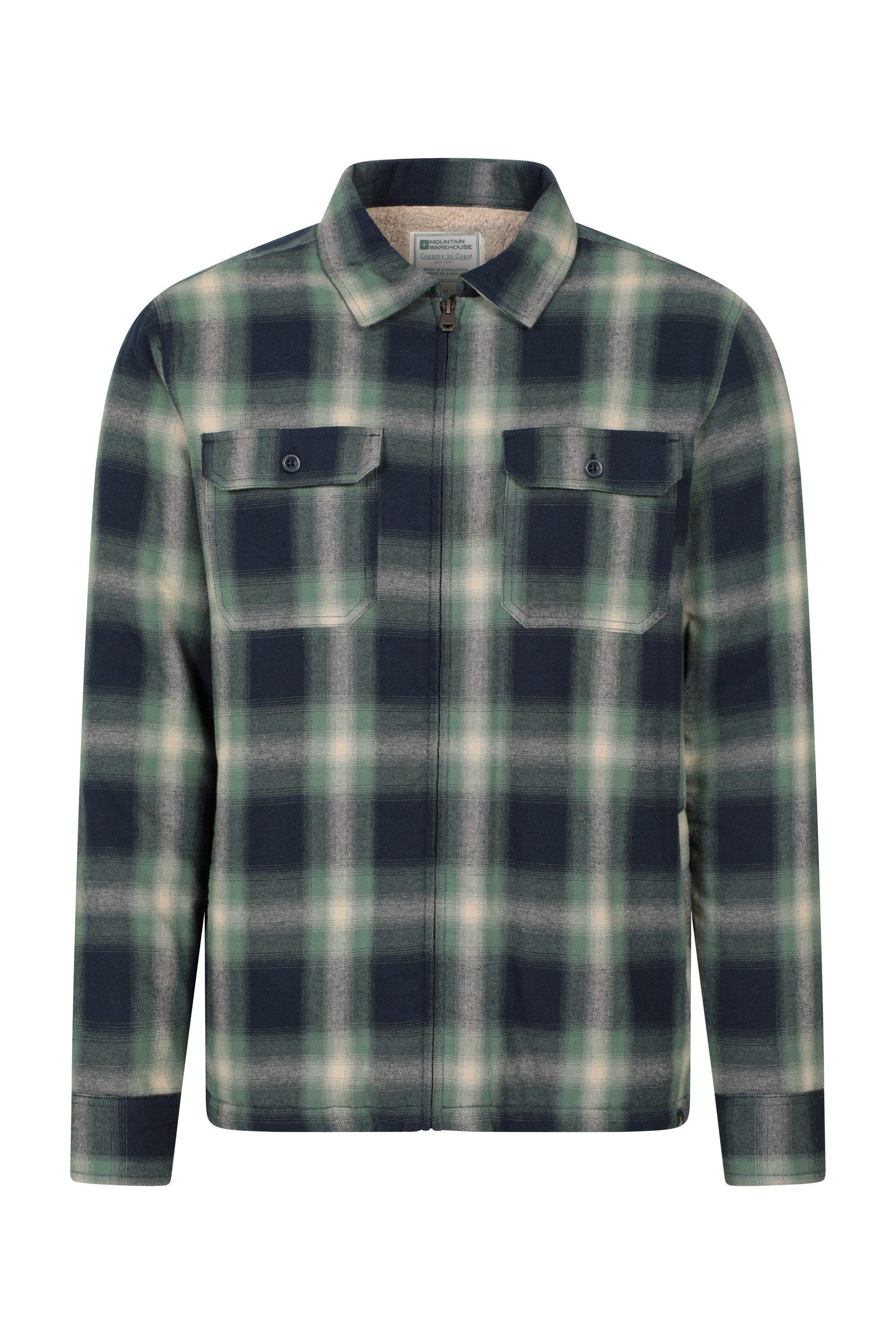 'Stream II' Check Print Lightweight Lined Long Sleeve Flannel Shirt by MOUNTAIN WAREHOUSE
