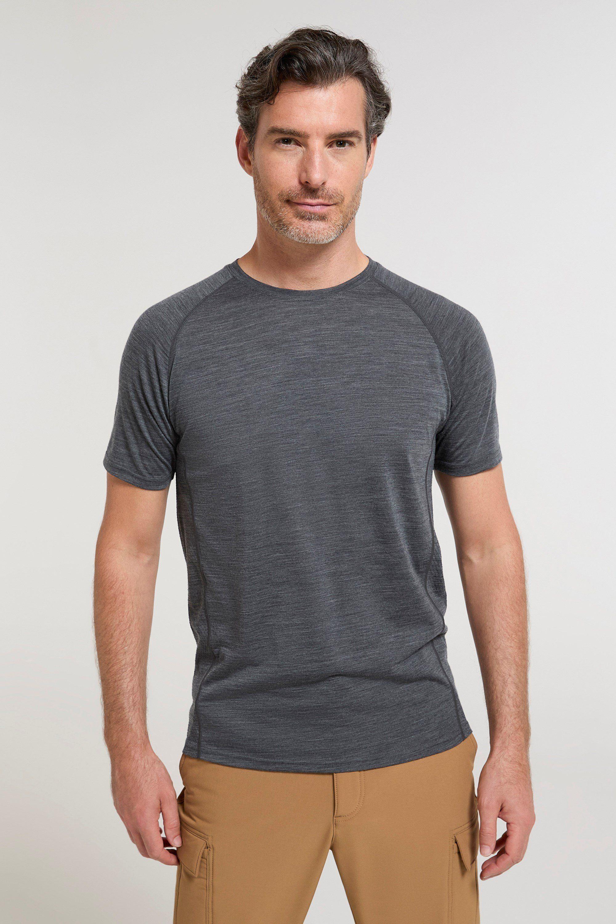 'Summit' Breathable Lightweight Short Sleeve Merino Baselayer T-Shirt by MOUNTAIN WAREHOUSE