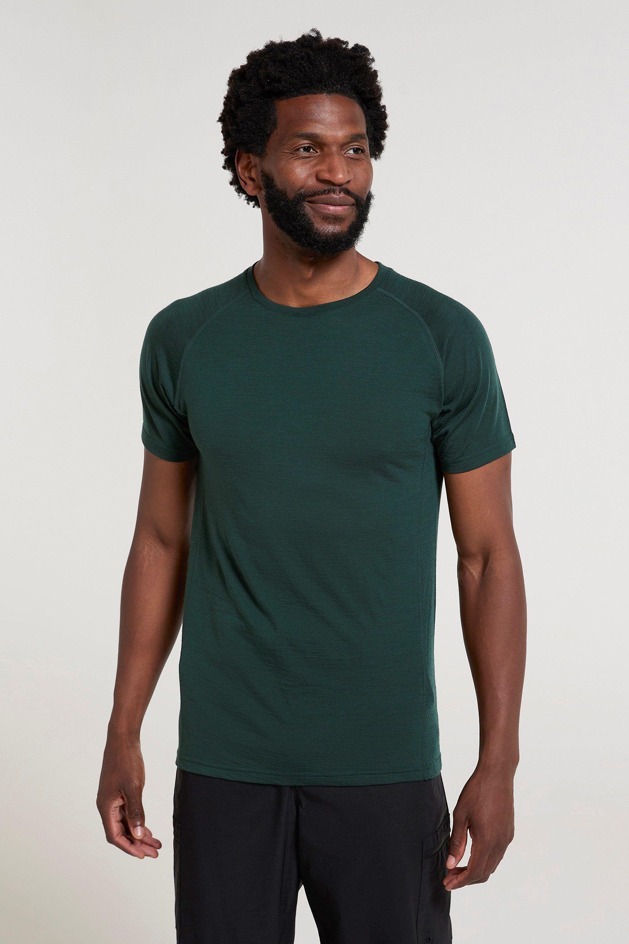 'Summit' Breathable Lightweight Short Sleeve Merino Baselayer T-Shirt by MOUNTAIN WAREHOUSE
