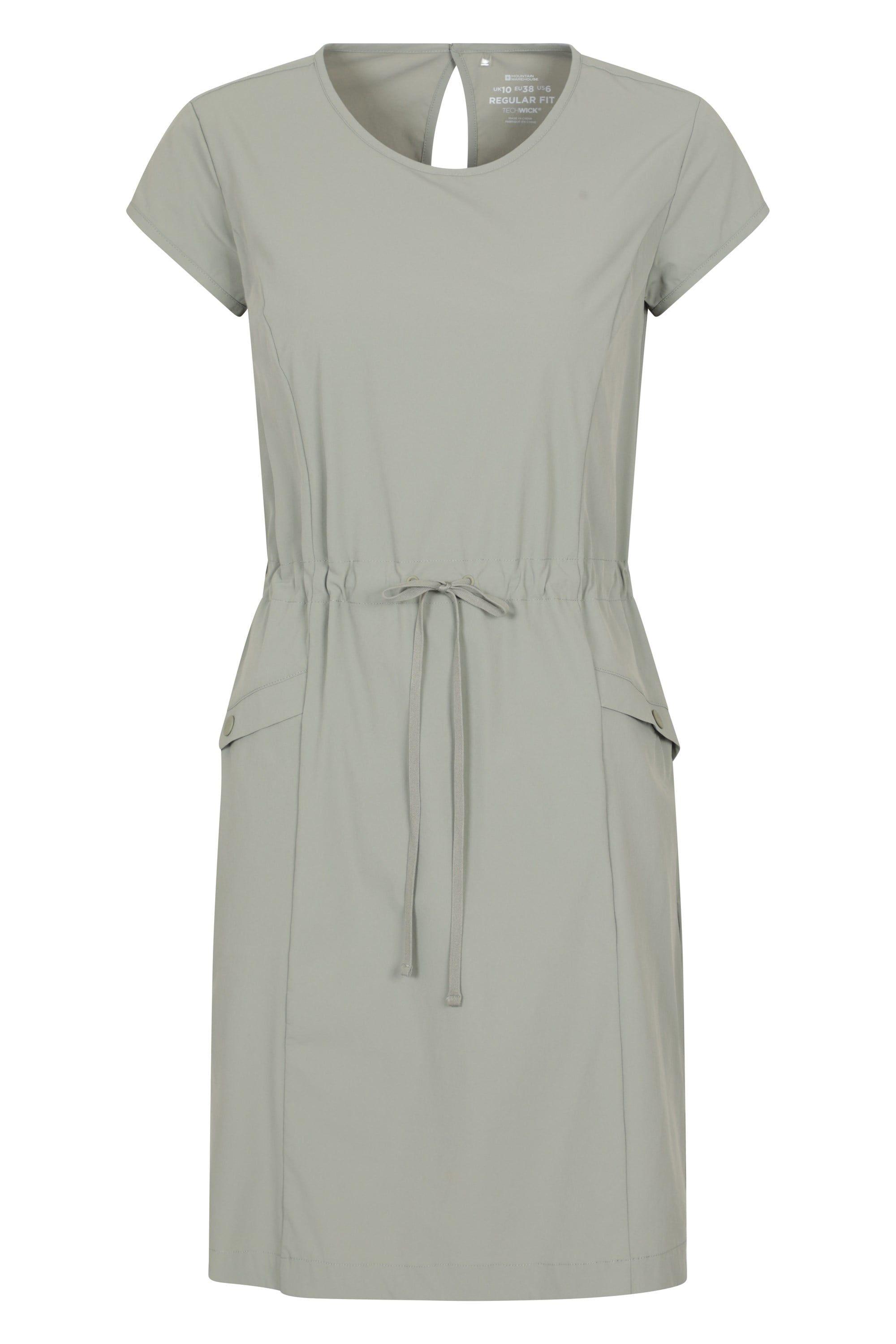 'Tahiti' Casual Adjustable Waist Quick Dry Comfy Short Sleeve Dress by MOUNTAIN WAREHOUSE