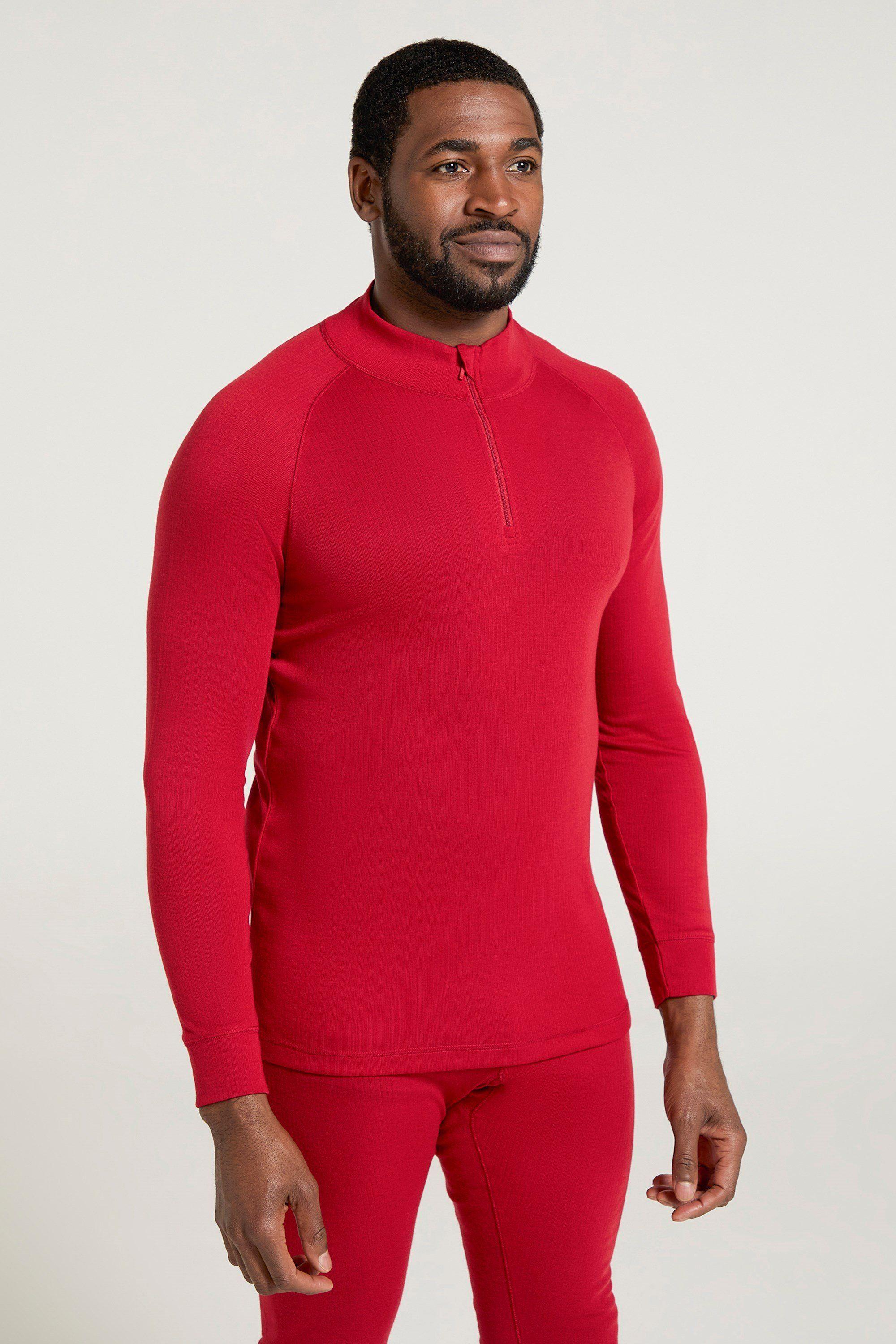 'Talus' Long Sleeve Soft Casual Lightweight Zip Neck Baselayer Top by MOUNTAIN WAREHOUSE