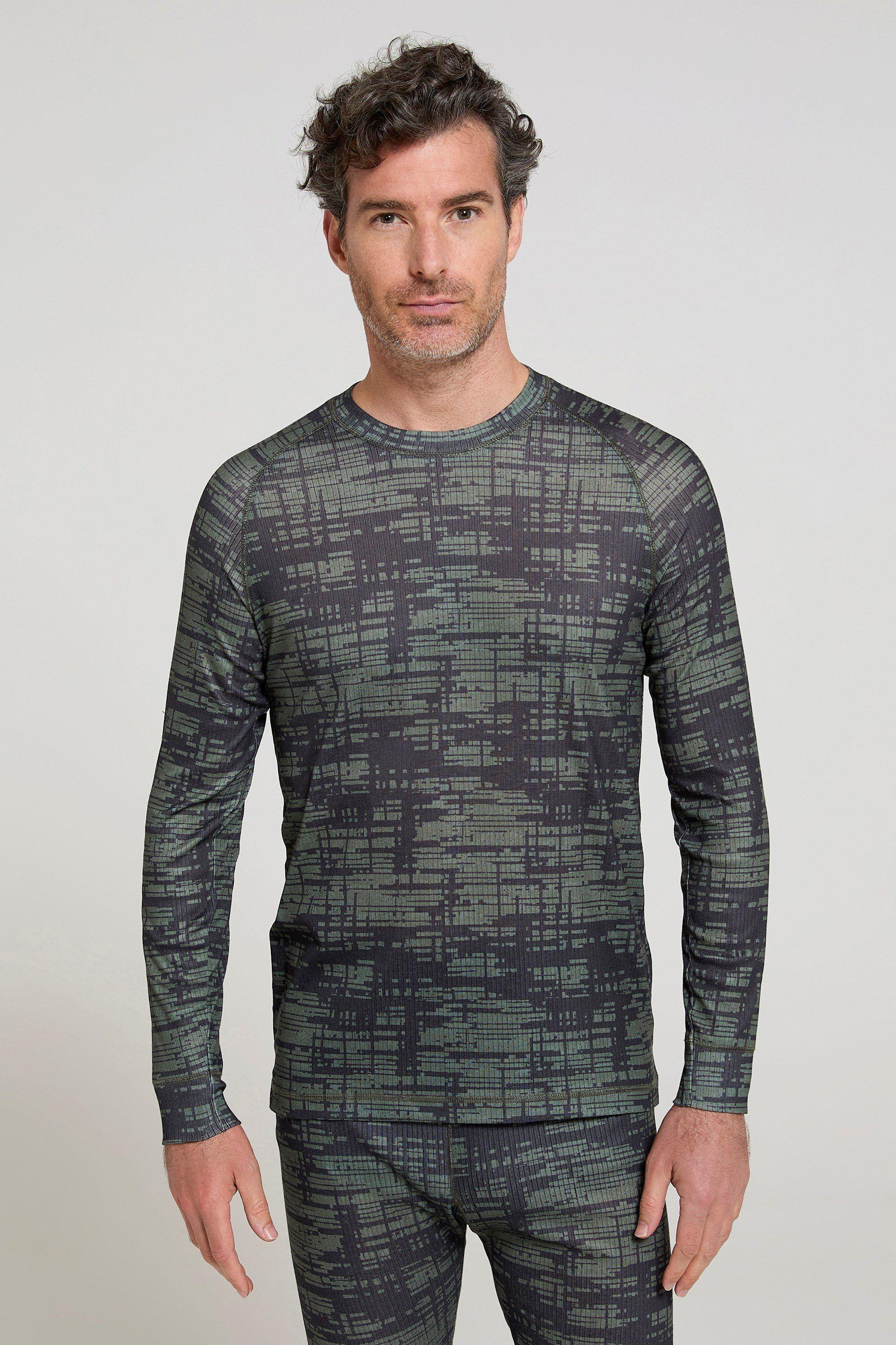 'Talus' Quick Wick Lightweight Breathable Warm Printed Round Neck Top by MOUNTAIN WAREHOUSE 'Talus' Quick Wick Lightweight Breathable Warm Printed Round Neck Top by MOUNTAIN WAREHOUSE