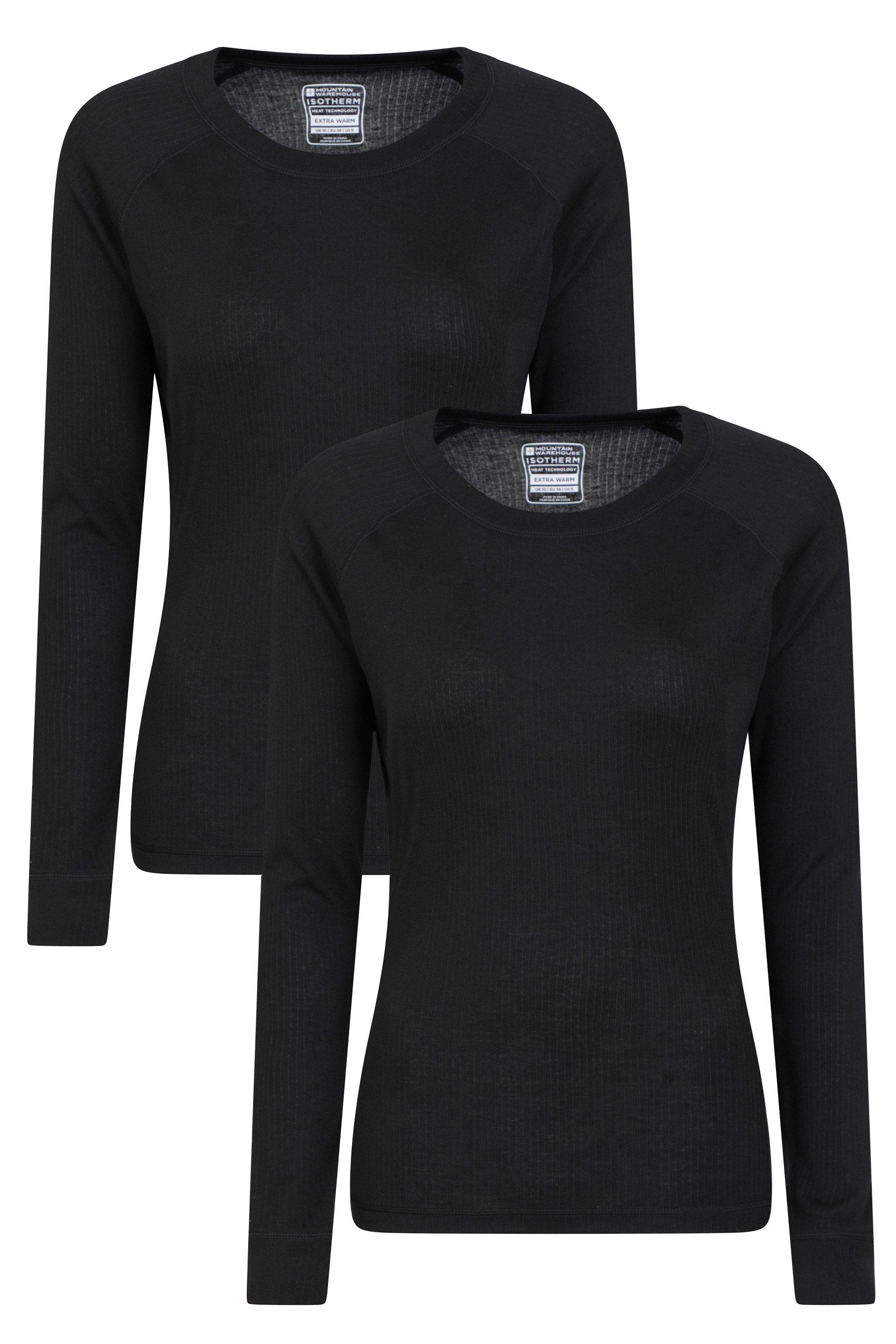 Talus Round Neck Tops Thermal Tee - Pack of 2 by MOUNTAIN WAREHOUSE Talus Round Neck Tops Thermal Tee - Pack of 2 by MOUNTAIN WAREHOUSE