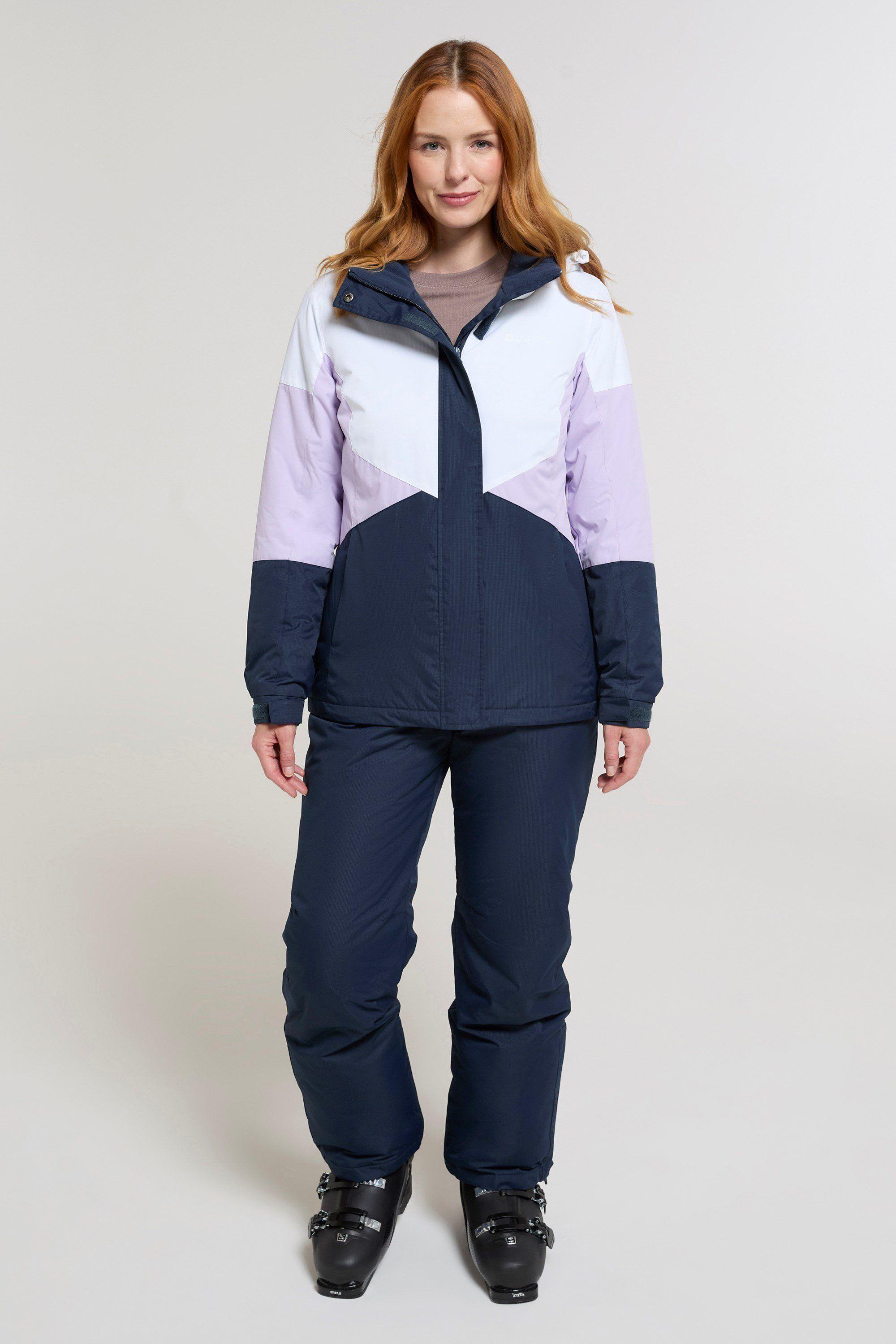 Thermal Padded Insulation Adjustable Hood Plain Ski Jacket & Pant Set by MOUNTAIN WAREHOUSE