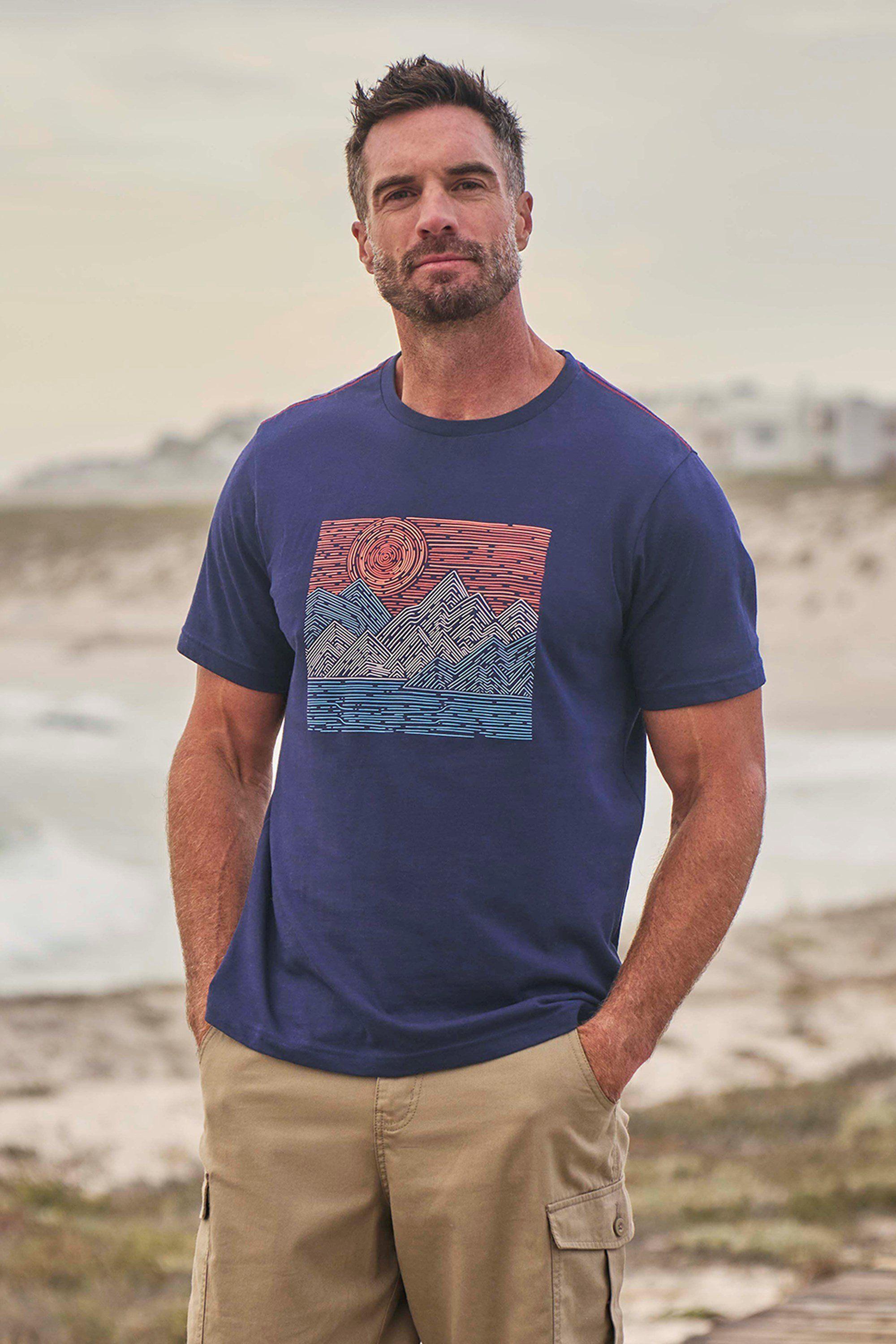 'Tidal Wave' Breathable Lightweight T-Shirt Casual Short Sleeve Top by MOUNTAIN WAREHOUSE