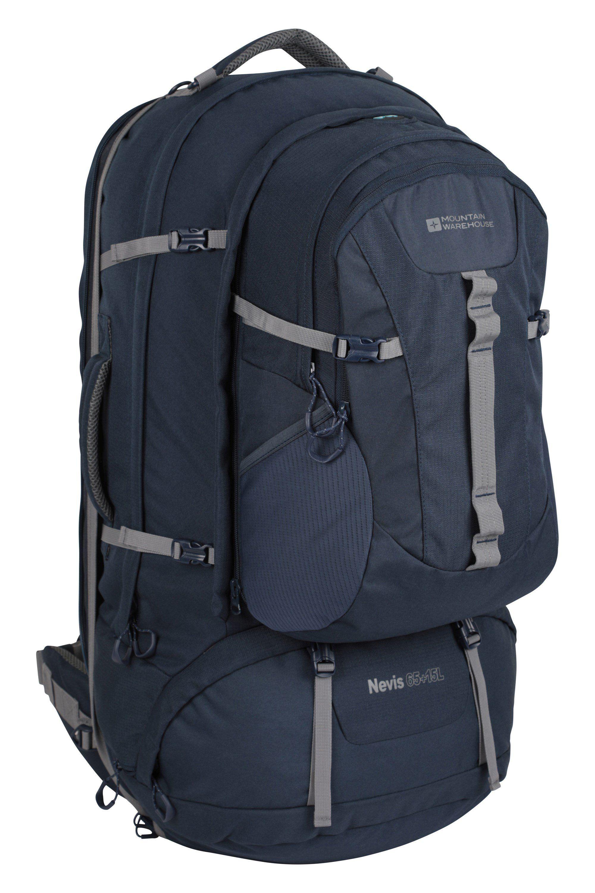 Travelling Rucksack 65L + 15L Detachable Day Travelling Bag by MOUNTAIN WAREHOUSE