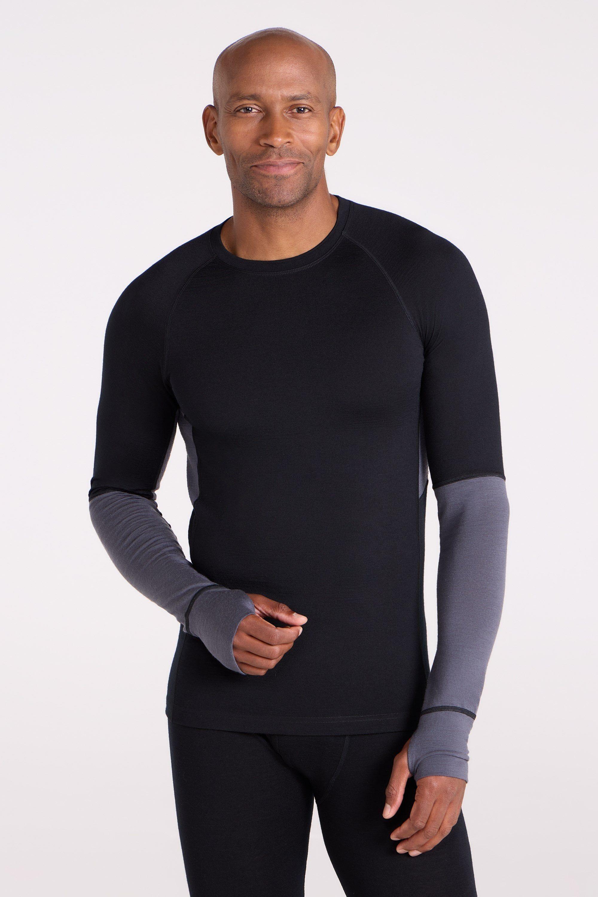 'Ultra' Quick Wicking Round Neck Merino Wool Thermal Top Baselayer by MOUNTAIN WAREHOUSE