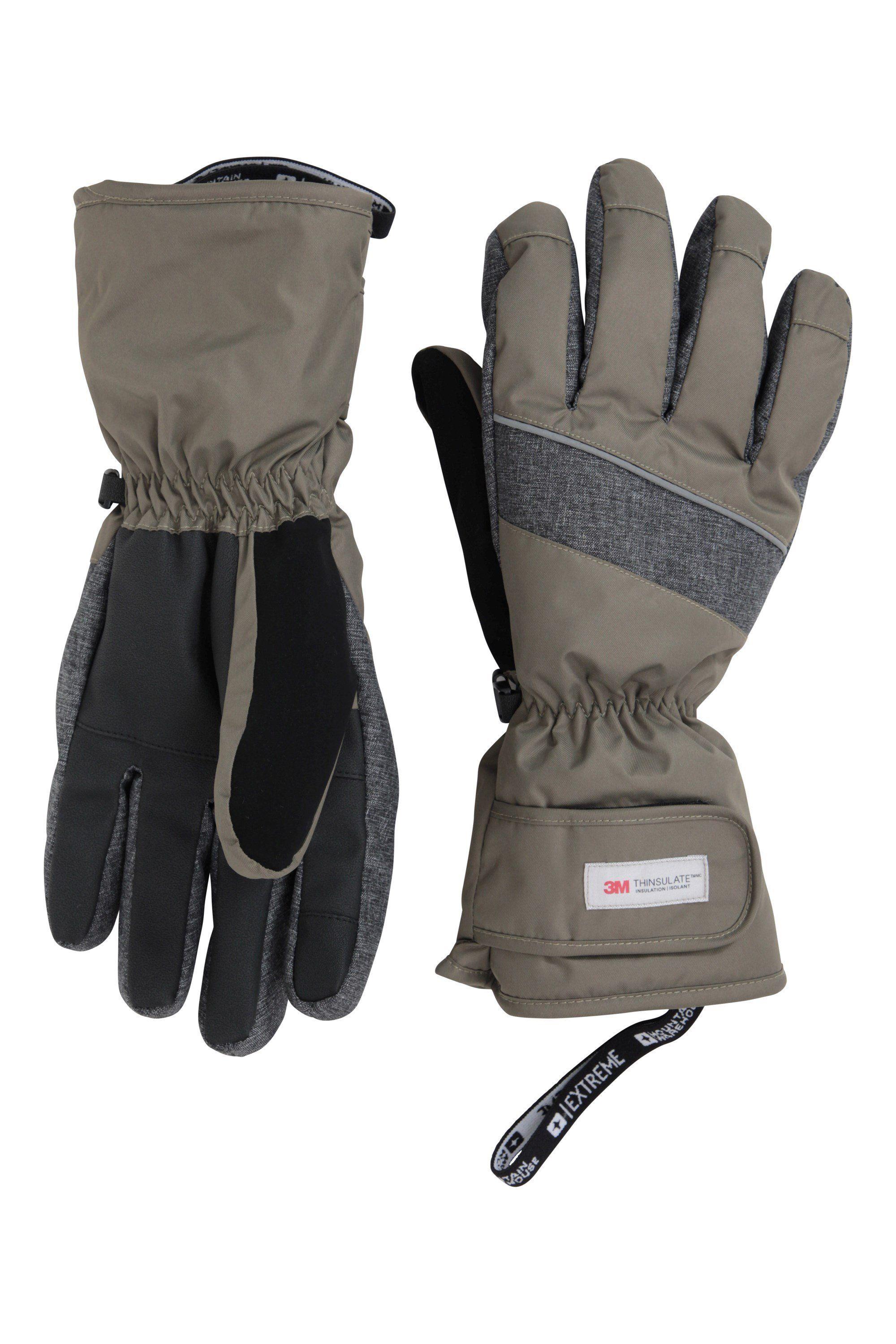 Waterproof Breathable Thinsulate® Lined Adjustable Fit Ski Gloves by MOUNTAIN WAREHOUSE