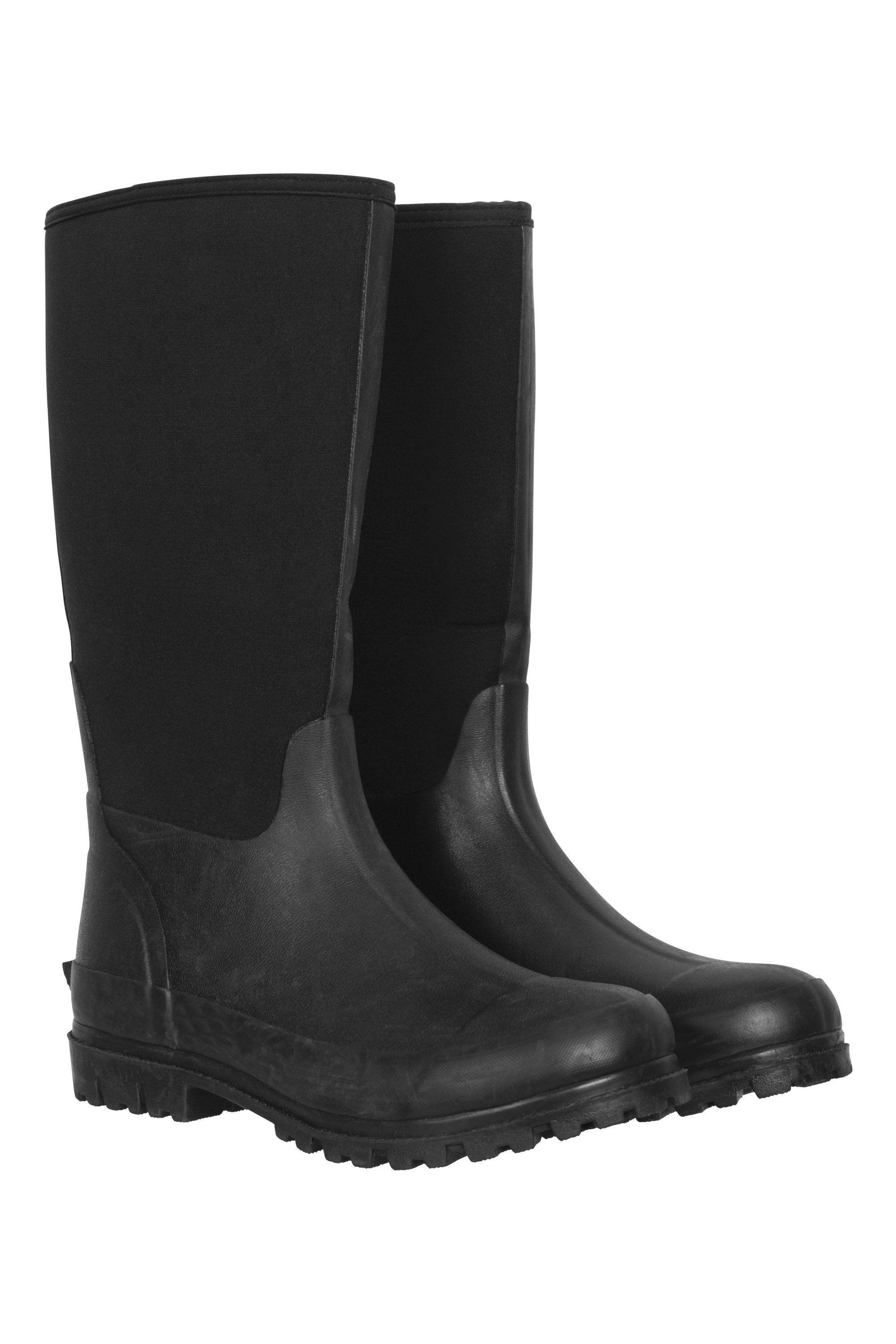 Wellies Neoprene Mucker Long Wellington Boots Waterproof by MOUNTAIN WAREHOUSE