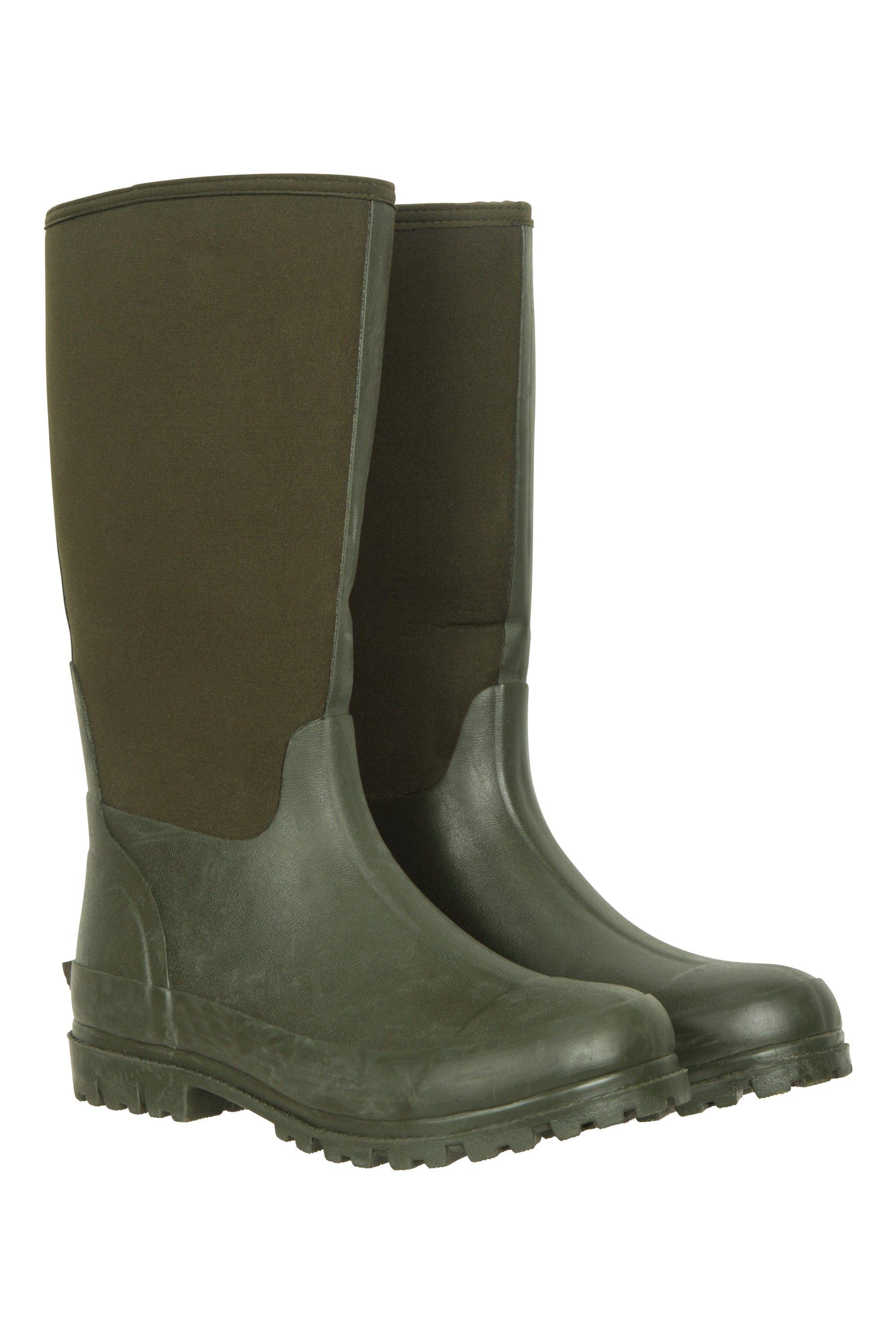 Wellies Neoprene Mucker Long Wellington Boots Waterproof by MOUNTAIN WAREHOUSE