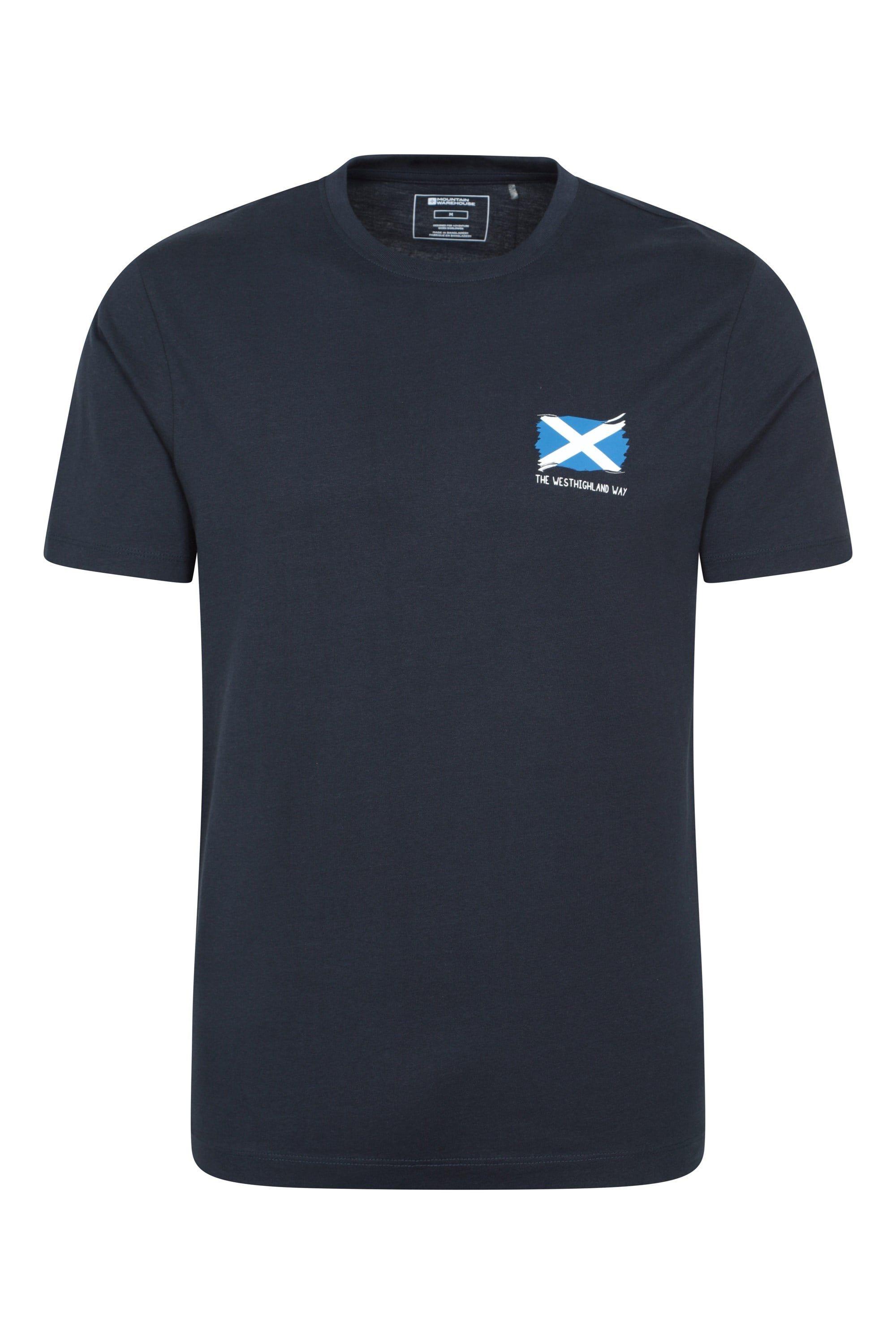 'West Highlands' Lightweight Casual Short Sleeve 100% Cotton T-Shirt by MOUNTAIN WAREHOUSE