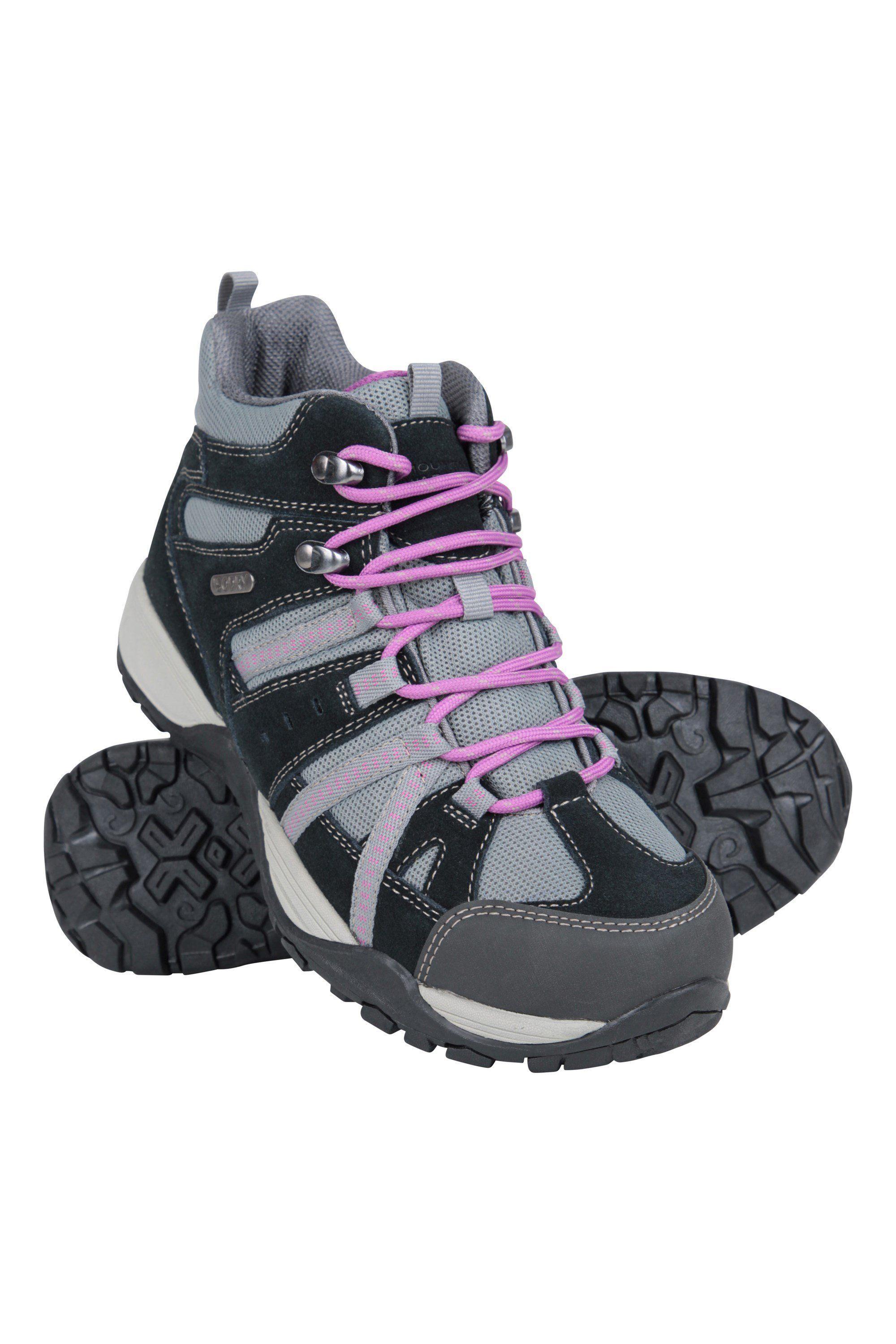 Wide Fit ‘Direction’ Waterproof Suede and Mesh Upper Walking Boots by MOUNTAIN WAREHOUSE