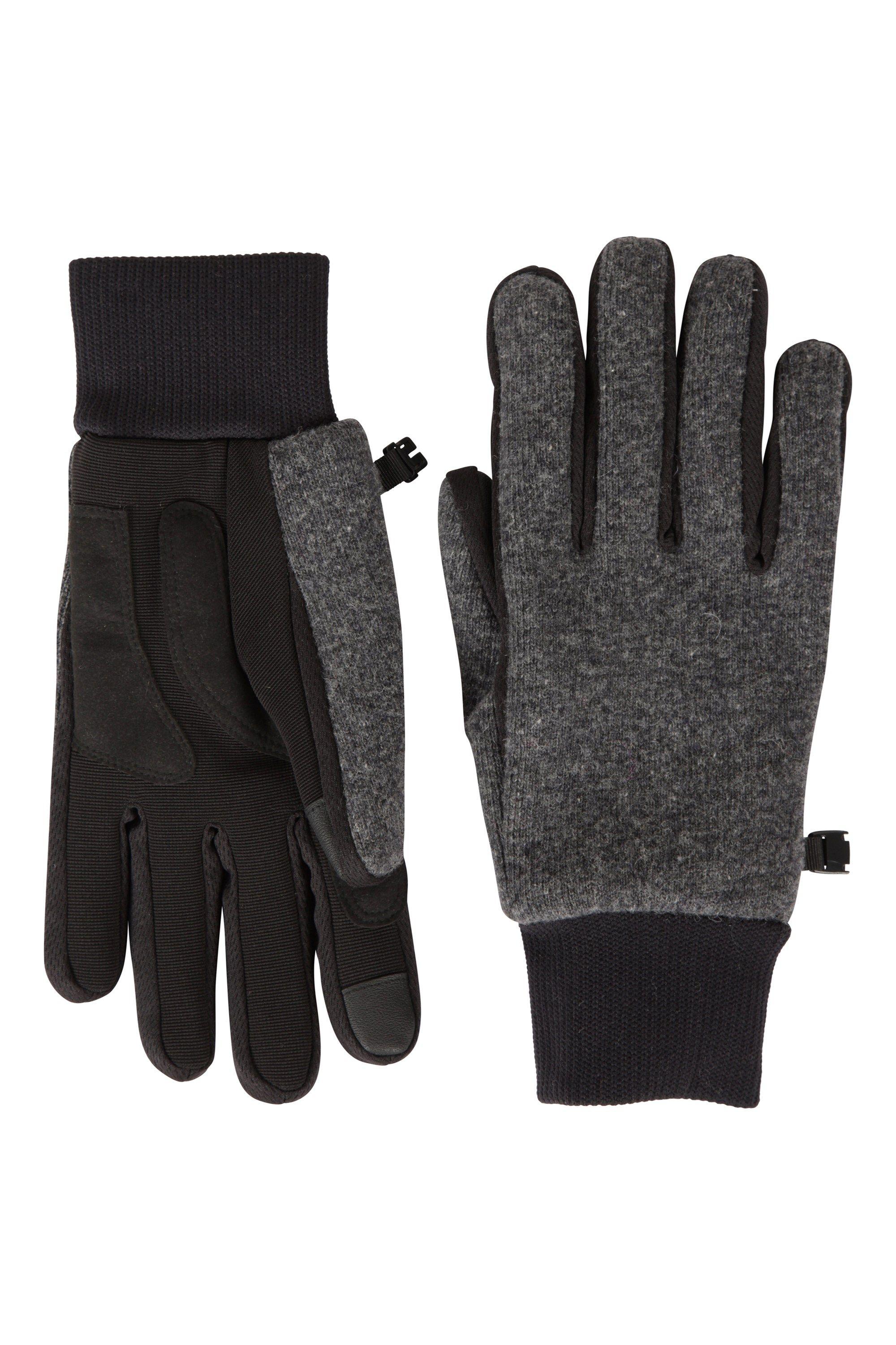 Windproof Fur Lined Warm and Cosy Comfy Touchscreen Fingers Gloves by MOUNTAIN WAREHOUSE