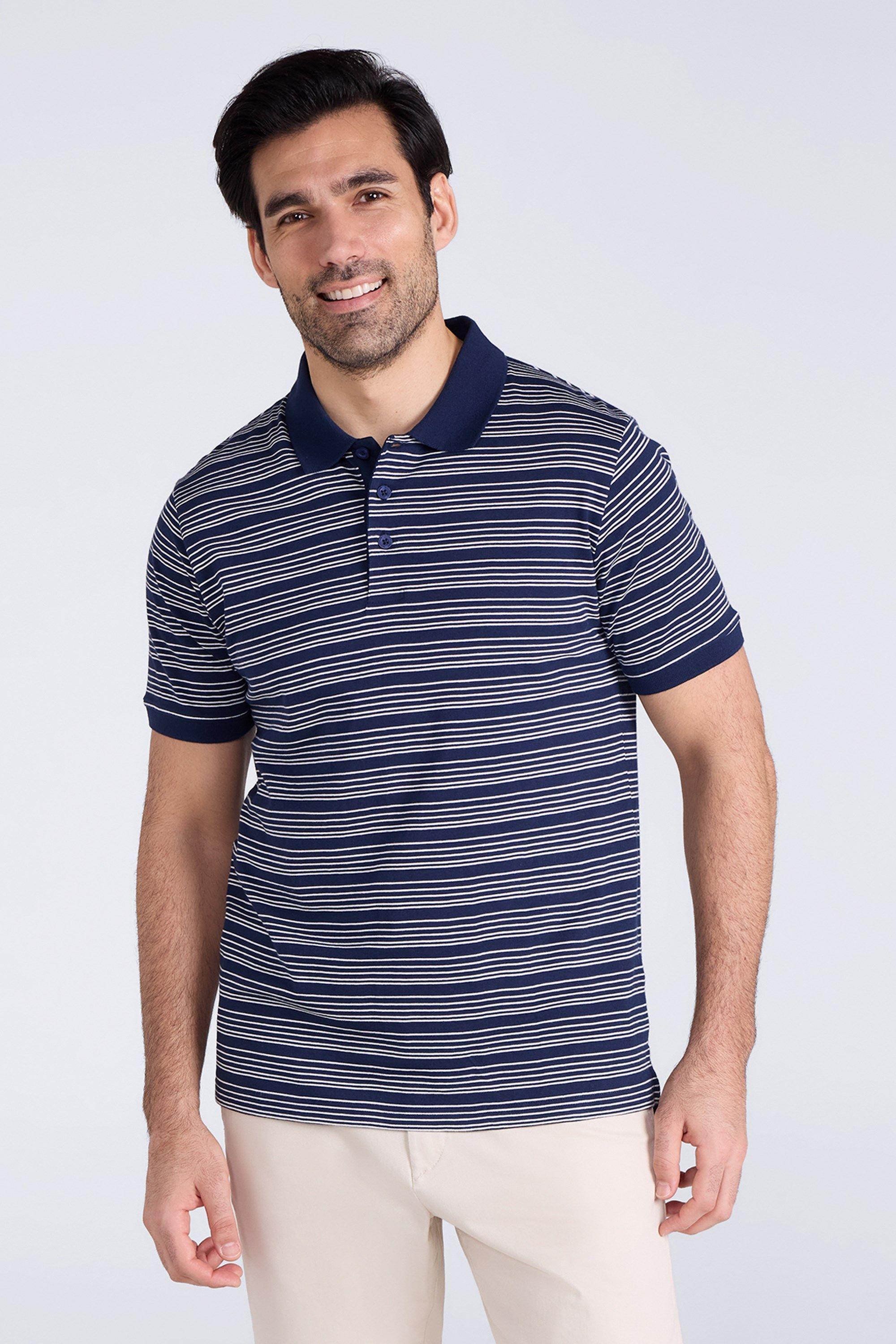 'Wren' Casual Summer Stripe Jersey Polo Shirt by MOUNTAIN WAREHOUSE