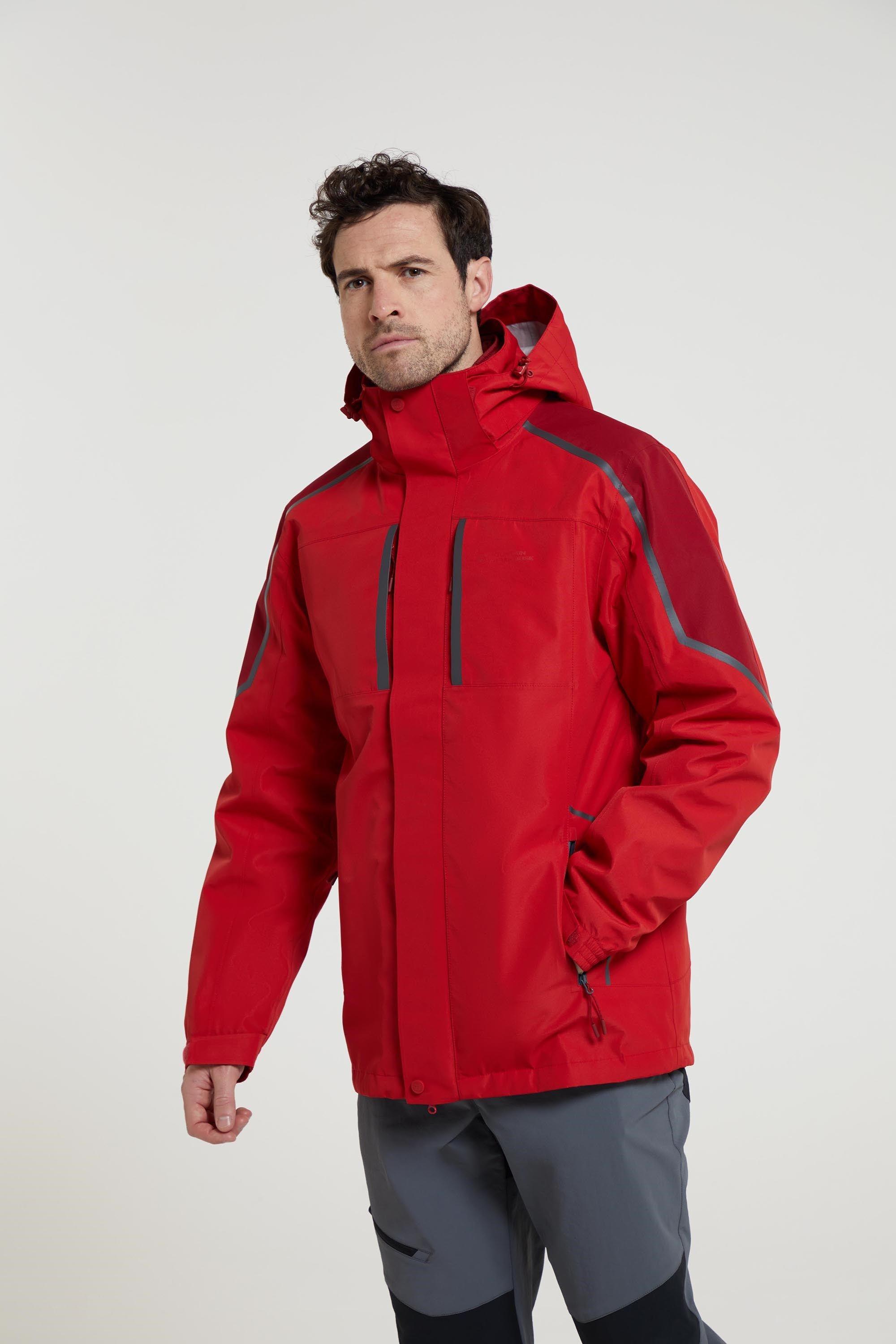 'Zenith II' Waterproof Detachable Padded Inner Long Sleeve Rain Jacket by MOUNTAIN WAREHOUSE 'Zenith II' Waterproof Detachable Padded Inner Long Sleeve Rain Jacket by MOUNTAIN WAREHOUSE