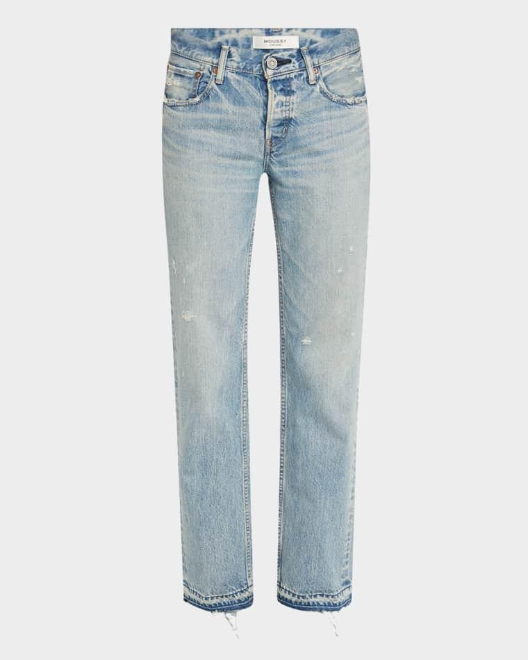 Arverne Straight Low-Rise Jeans by MOUSSY VINTAGE