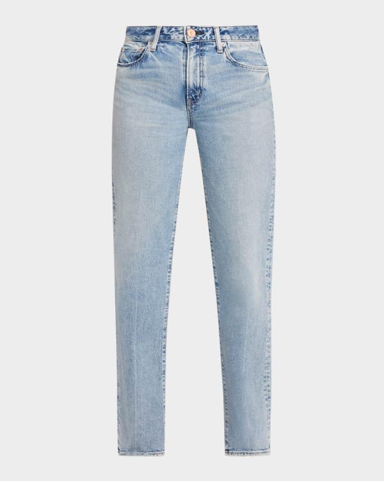 Kingston Tailored Straight Mid-Rise Jeans by MOUSSY VINTAGE
