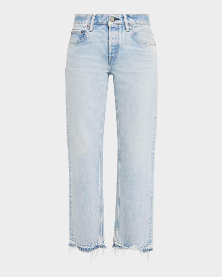 Low-Rise Straight-Leg Jeans by MOUSSY VINTAGE