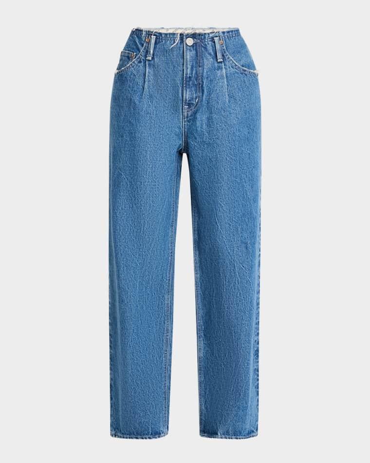 Macclenny Frayed Pleated Jeans by MOUSSY VINTAGE