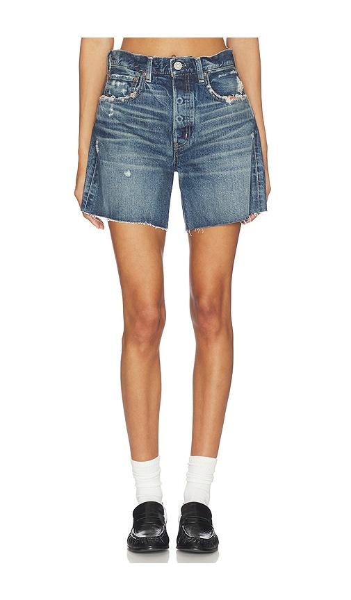 Moussy Vintage Albion Shorts in Blue by MOUSSY VINTAGE