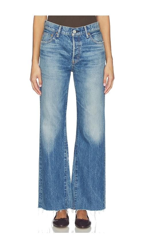Moussy Vintage Atlantis Remake Flare Jeans in Blue by MOUSSY VINTAGE