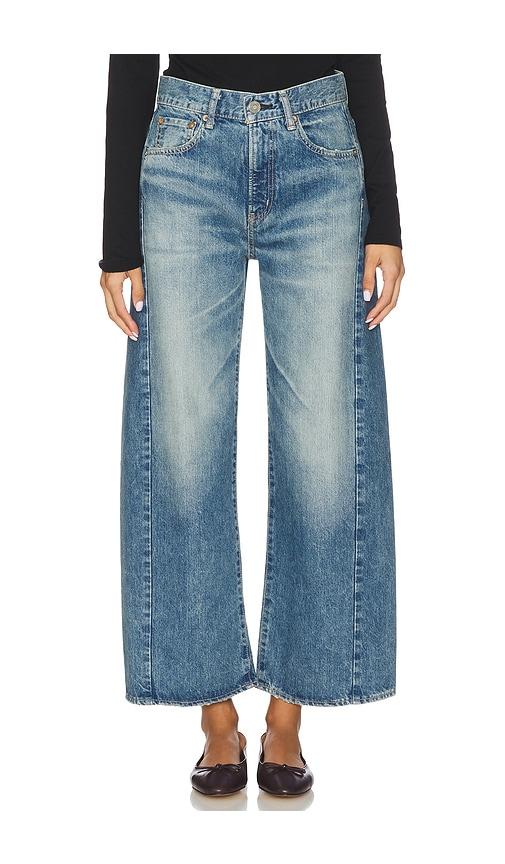 Moussy Vintage Bayard Side Line Cocoon Jeans in Blue by MOUSSY VINTAGE
