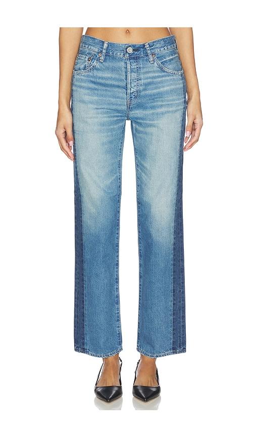 Moussy Vintage Clermont Straight Jeans in Blue by MOUSSY VINTAGE