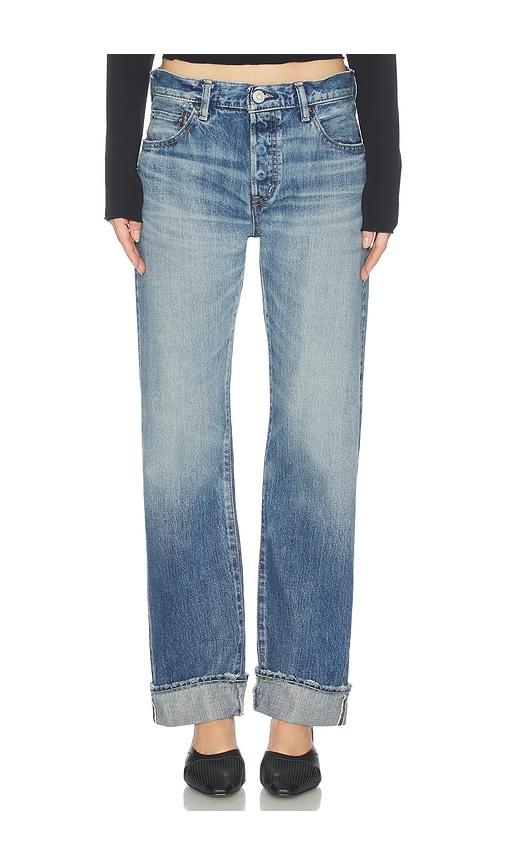 Moussy Vintage Deltona Straight Jeans in Blue by MOUSSY VINTAGE