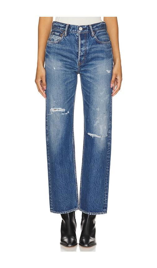 Moussy Vintage Gulfport Wide Straight in Blue by MOUSSY VINTAGE