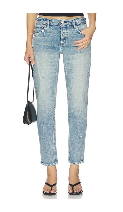 Moussy Vintage Hackney Tapered Jeans in Blue by MOUSSY VINTAGE