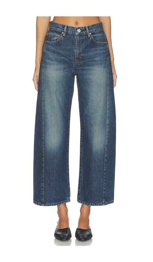 Moussy Vintage Harlem Side Line Cocoon Jeans in Blue by MOUSSY VINTAGE