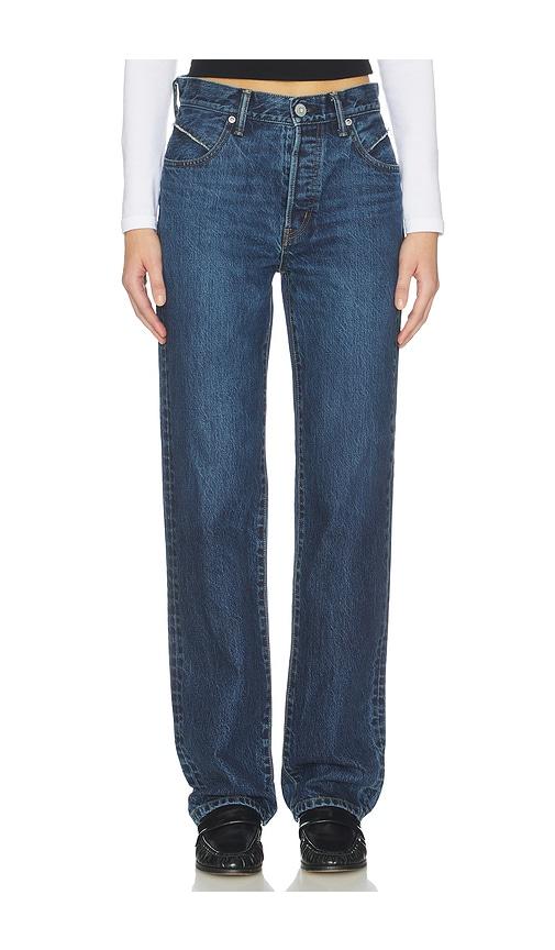 Moussy Vintage Lara Western Straight Leg Jeans in Blue by MOUSSY VINTAGE