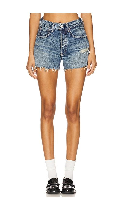 Moussy Vintage Manhasset Shorts in Blue by MOUSSY VINTAGE