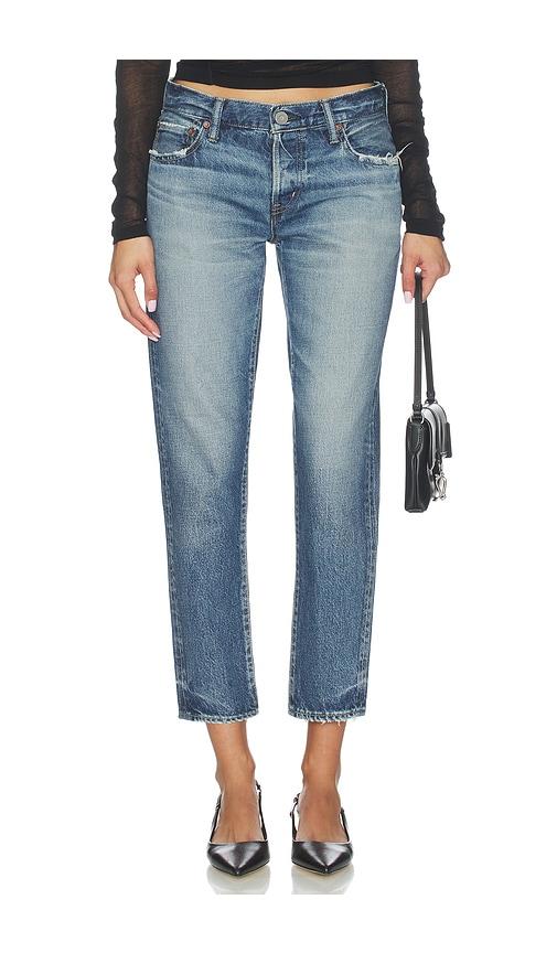 Moussy Vintage Mendon Tapered Jeans in Blue by MOUSSY VINTAGE