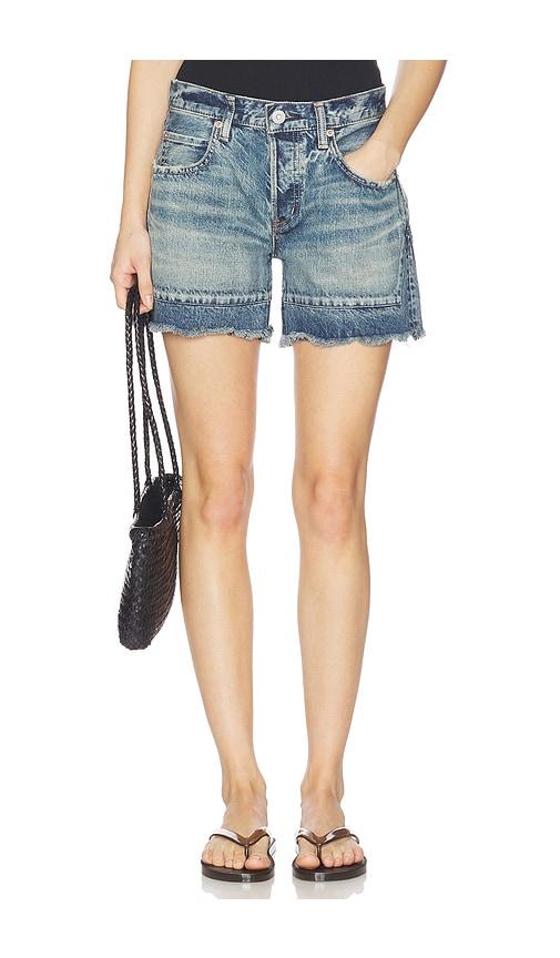 Moussy Vintage Remo Remake Shorts in Blue by MOUSSY VINTAGE
