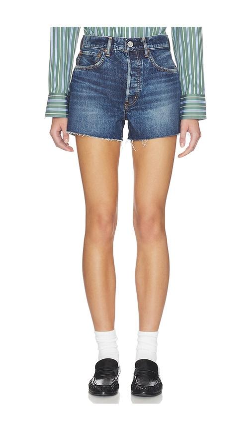 Moussy Vintage Savoy Shorts in Blue by MOUSSY VINTAGE