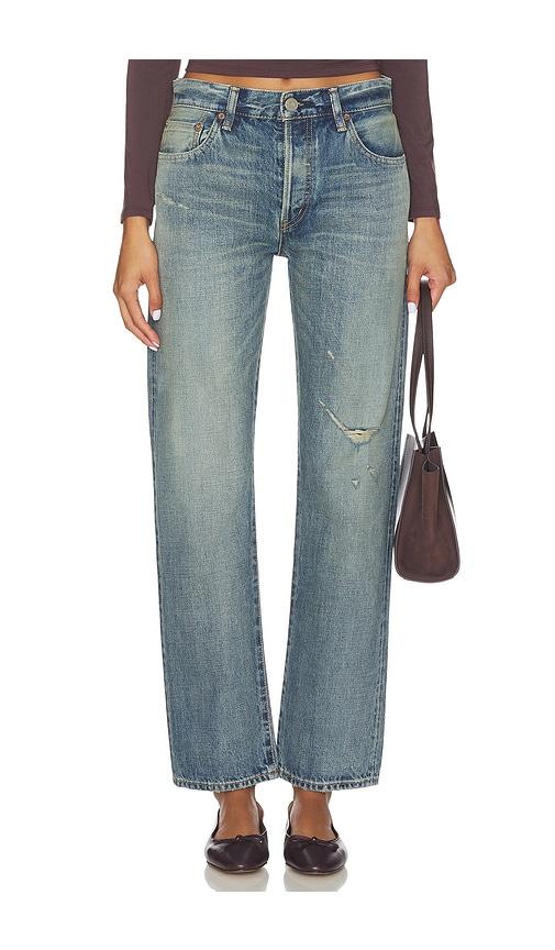 Moussy Vintage Showell Straight Jeans in Denim-Medium by MOUSSY VINTAGE