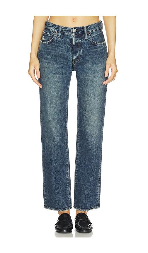 Moussy Vintage Wiley Straight Jeans in Blue by MOUSSY VINTAGE