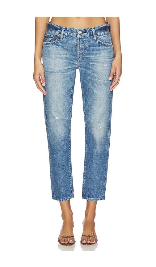 Moussy Vintage Wrentham Tapered Jeans in Navy by MOUSSY VINTAGE