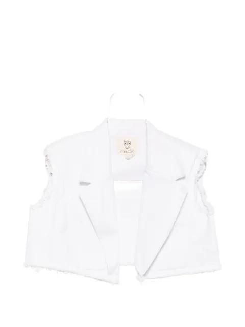frayed-hem jacket by MOUTAKI