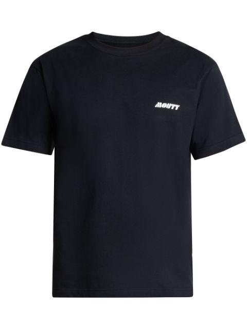 logo-print cotton T-shirt by MOUTY