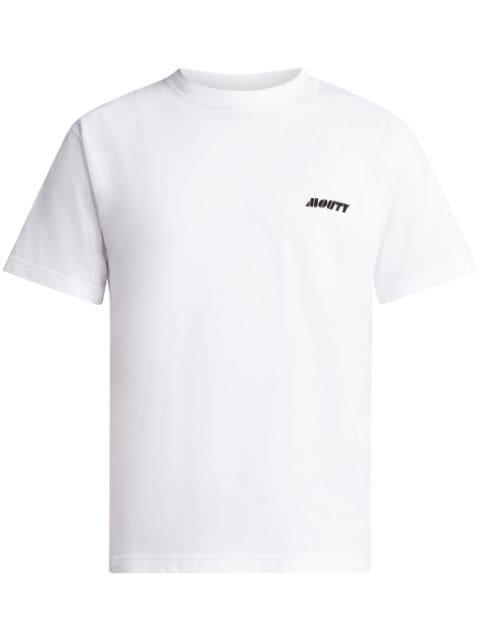 logo-print cotton T-shirt by MOUTY