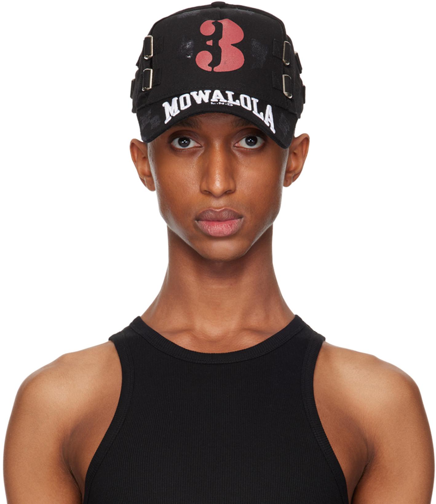 Black 'Mowalola' Cap by MOWALOLA