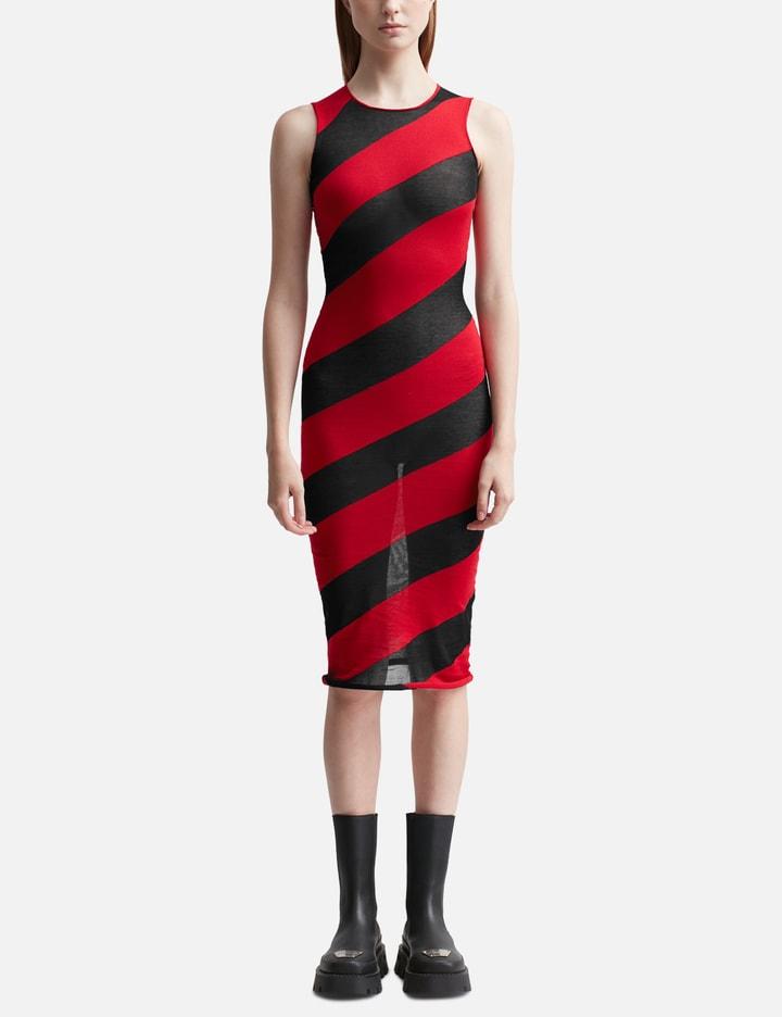 STRIPED KNIT DRESS by MOWALOLA