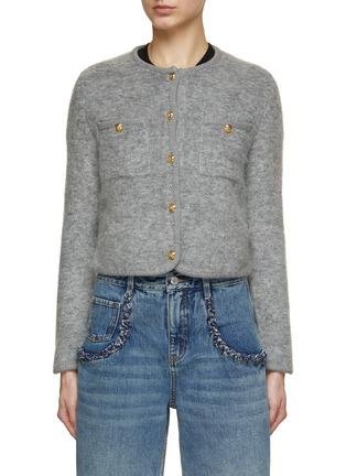 Wool Cropped Jacket by MO&CO.